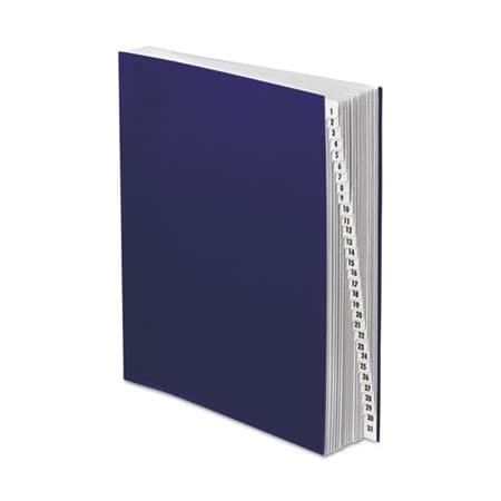 Tops Business Forms Pendaflex, Expanding Desk File, 1-31, Letter, Acrylic-Coated Pressboard, Dark Blue DDF4OX